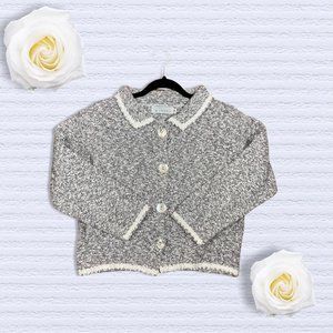 Willow Vintage Cottagecore Frill Sweater Cardigan - S